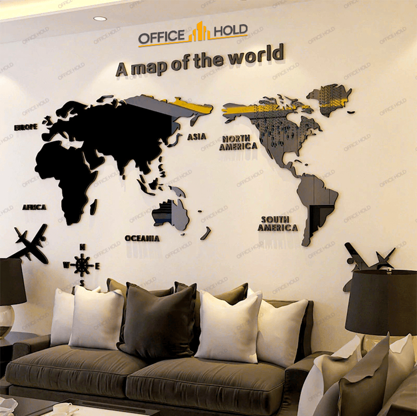 World Map 3D Design