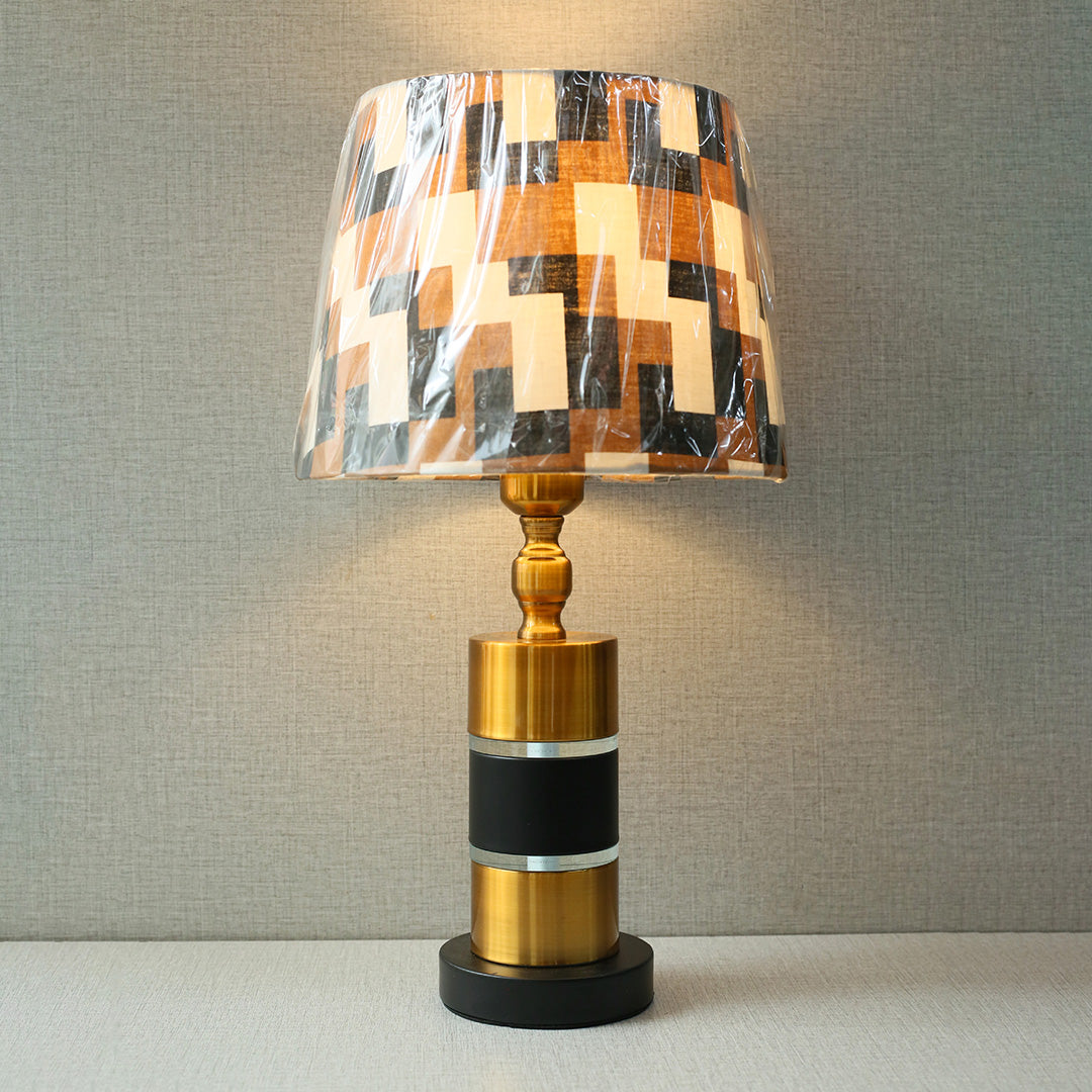 Metal 3536 Bk/Gb Table Lamps (Pair)