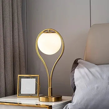 Led Glass Ball Modern Table Lamp
