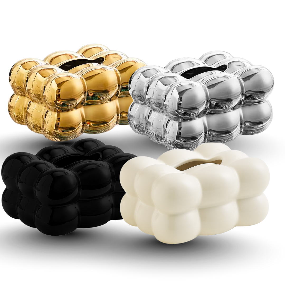 Bubble Ceramic Tissue Box Holder