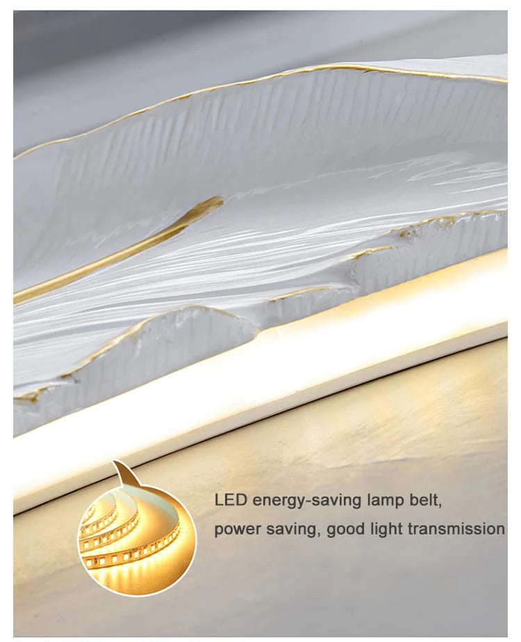 Modern Creative Feather Wall Light (2 Feet)
