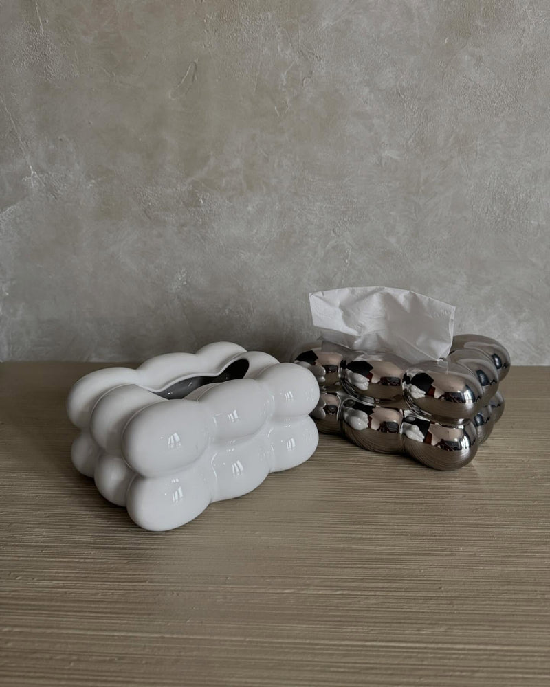 Ceramic Bubble Stack Tissue Box