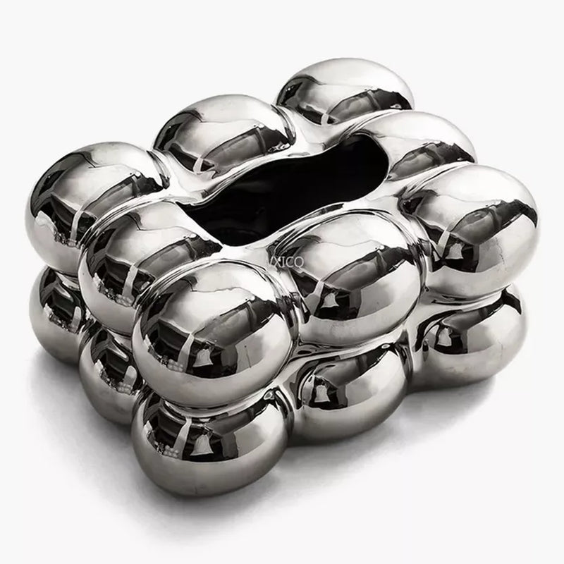 Ceramic Bubble Stack Tissue Box