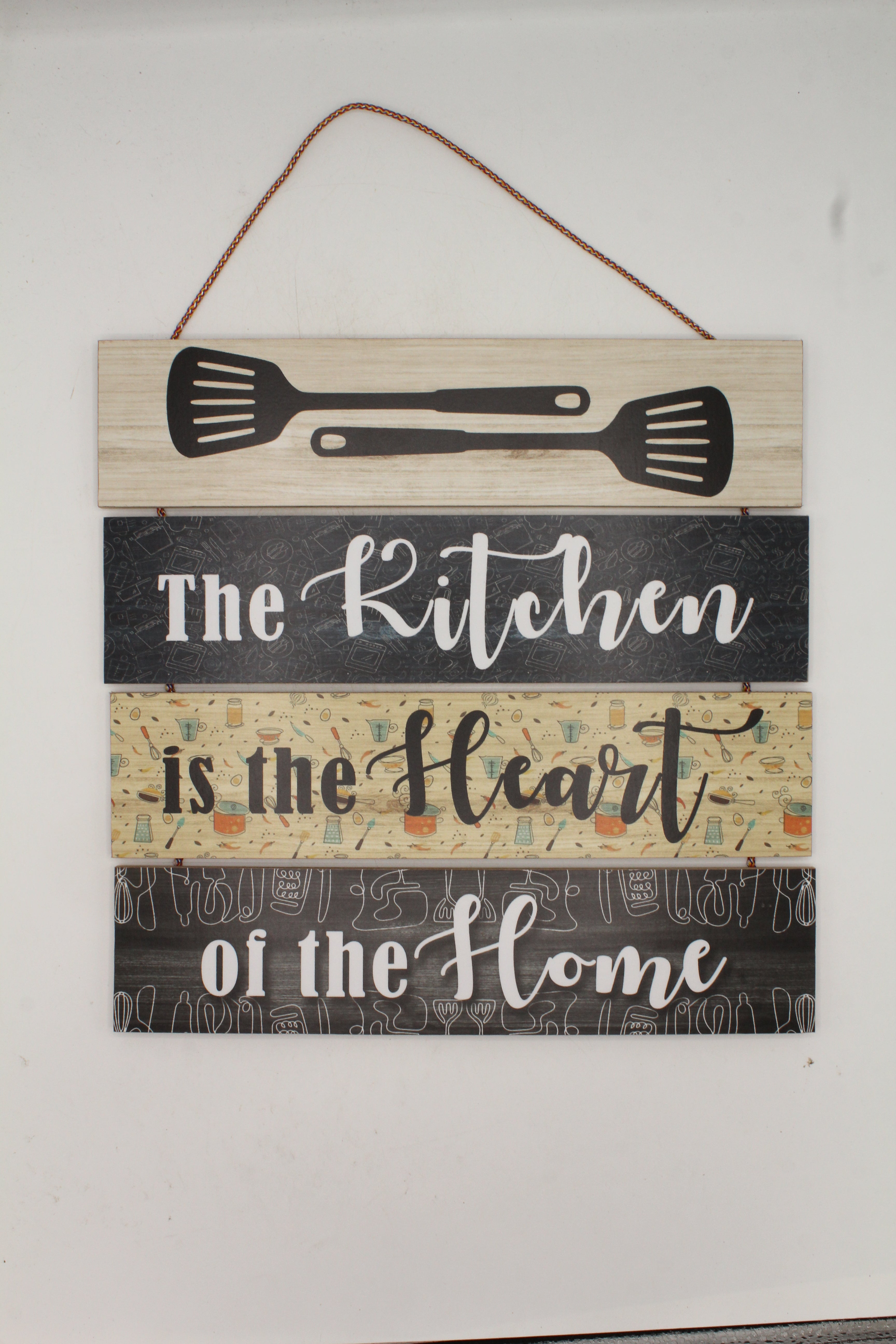 Rustic Farmhouse Kitchen Wall Sign - "The Kitchen is the Heart of the Home"