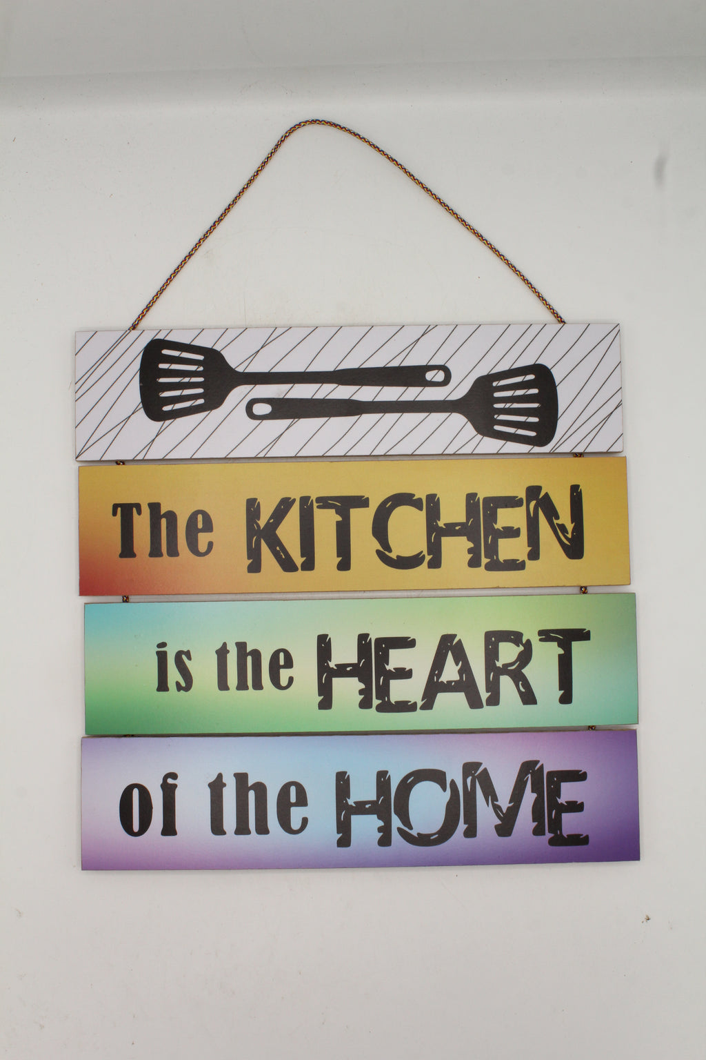 Vibrant Ombré Kitchen Wall Sign - "The Kitchen is the Heart of the Home"