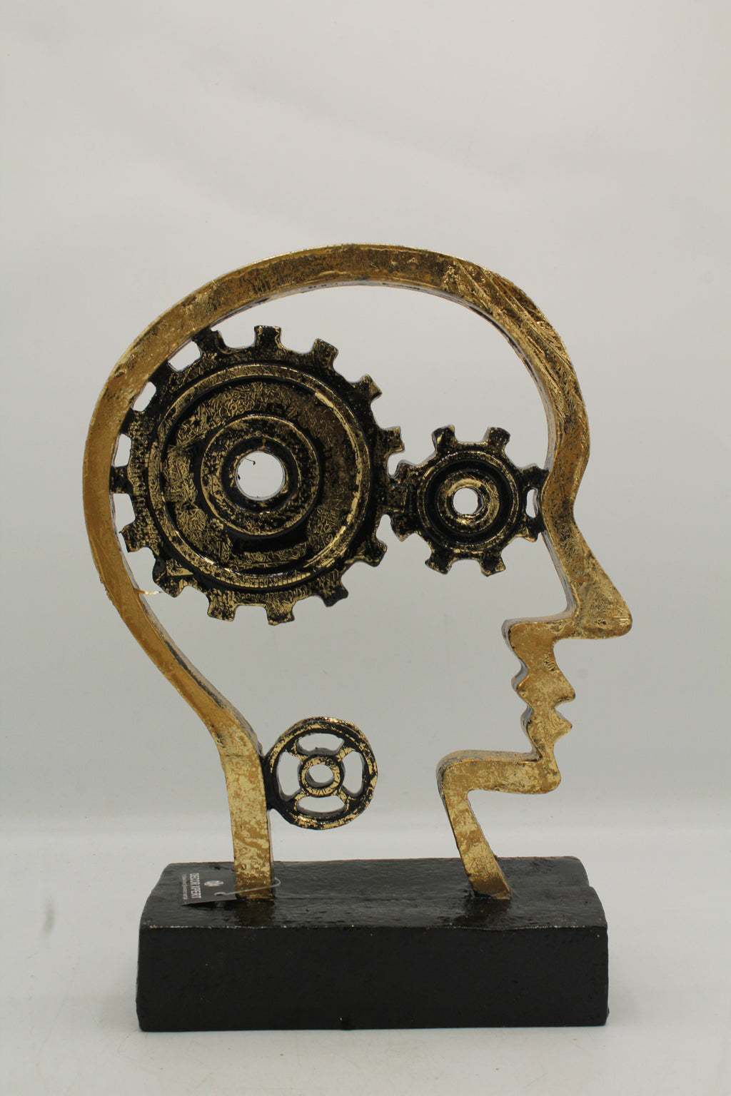 Industrial 'Mind Gears' Desk Sculpture
