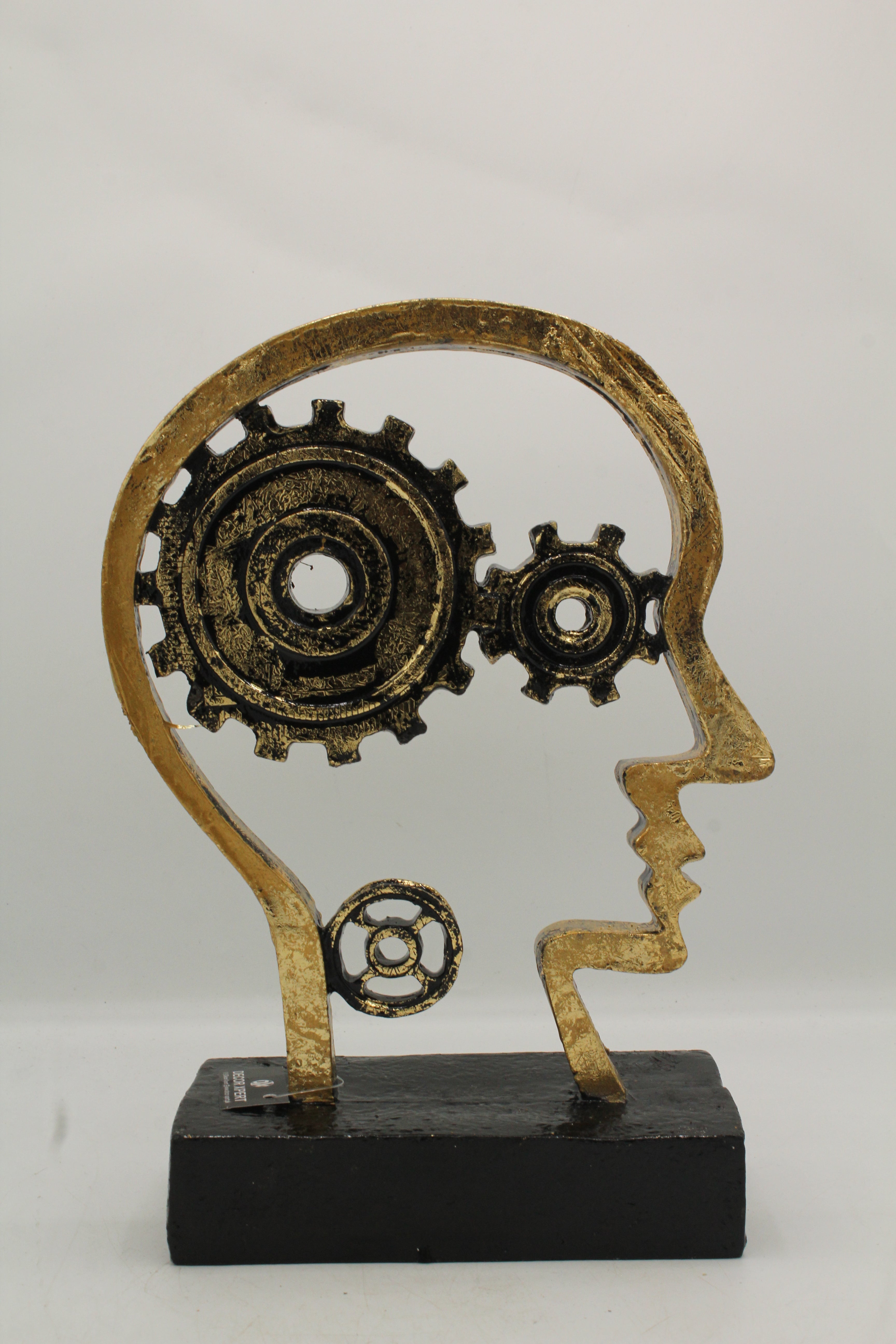 Industrial 'Mind Gears' Desk Sculpture