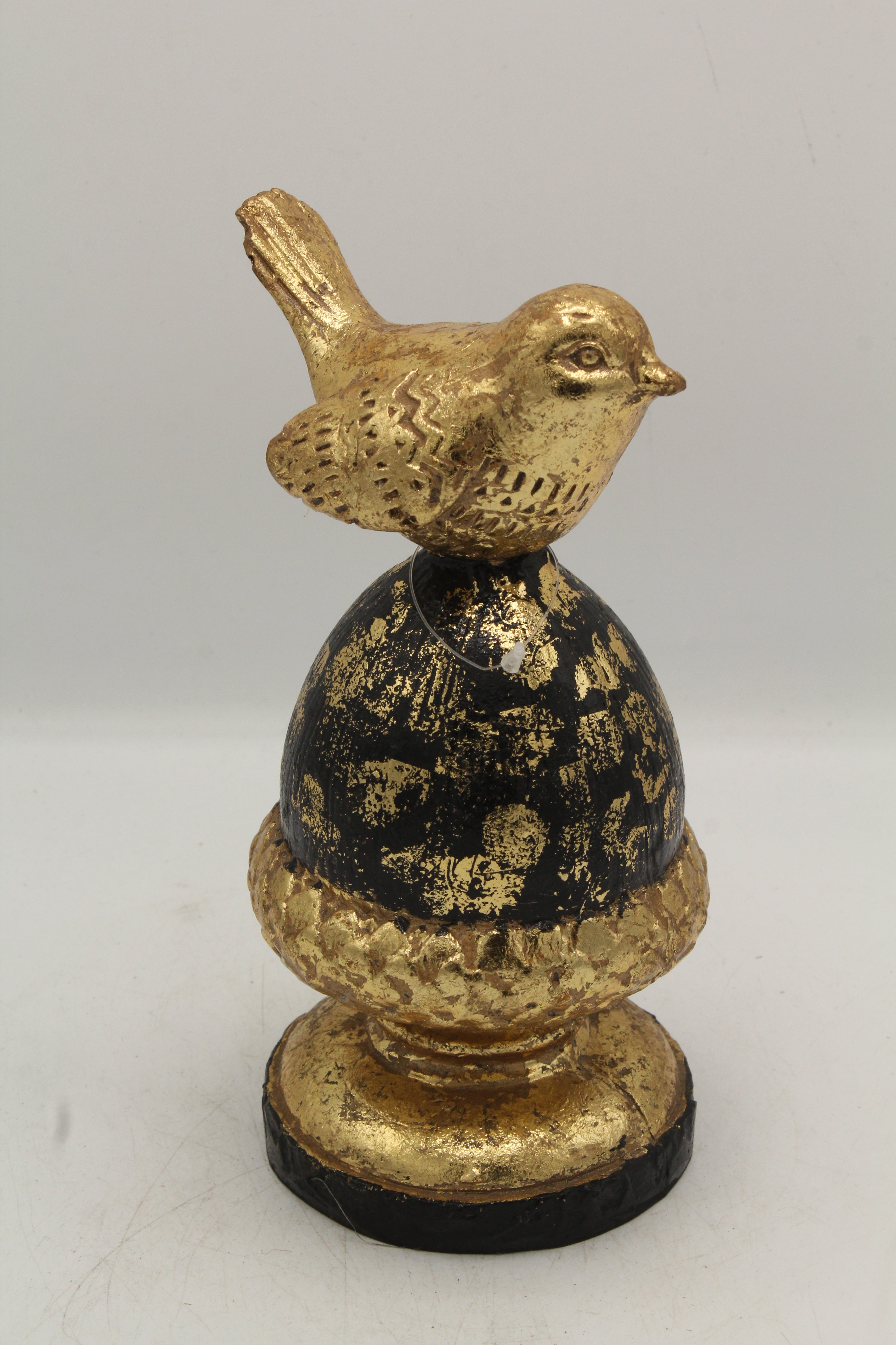 Gilded Bird Finial Accent Sculpture