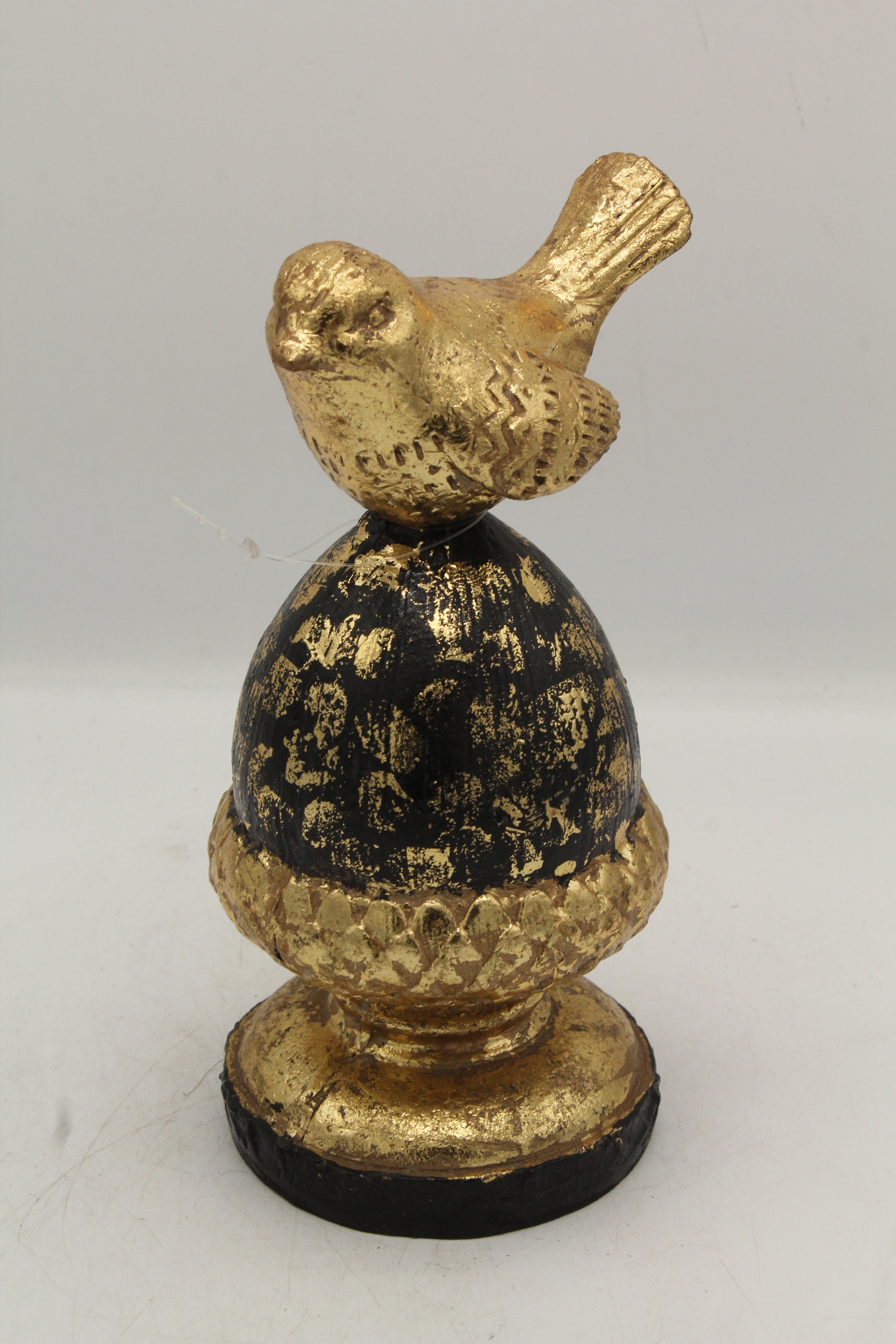 Gilded Bird Finial Accent Sculpture
