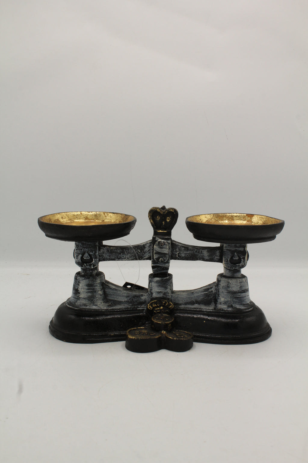 Turquoise Gilded Stacked Books Organizer