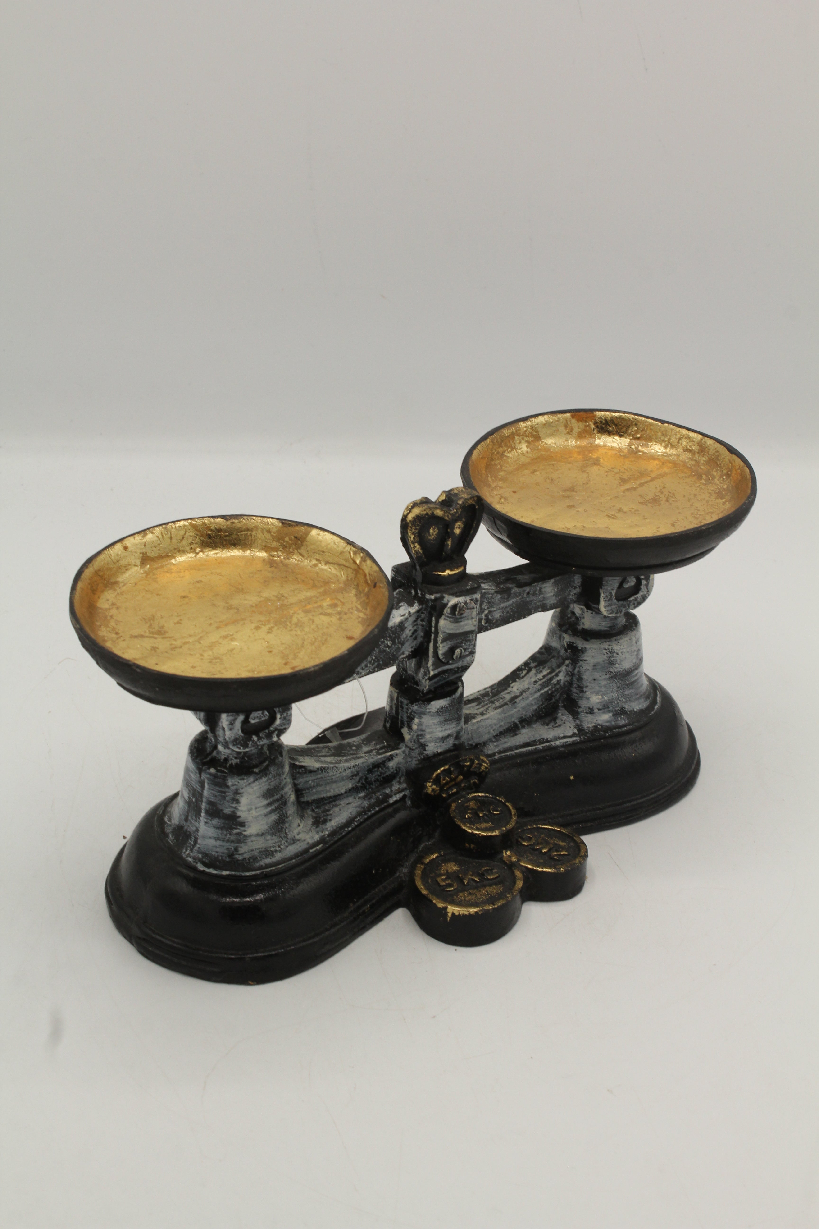 Turquoise Gilded Stacked Books Organizer