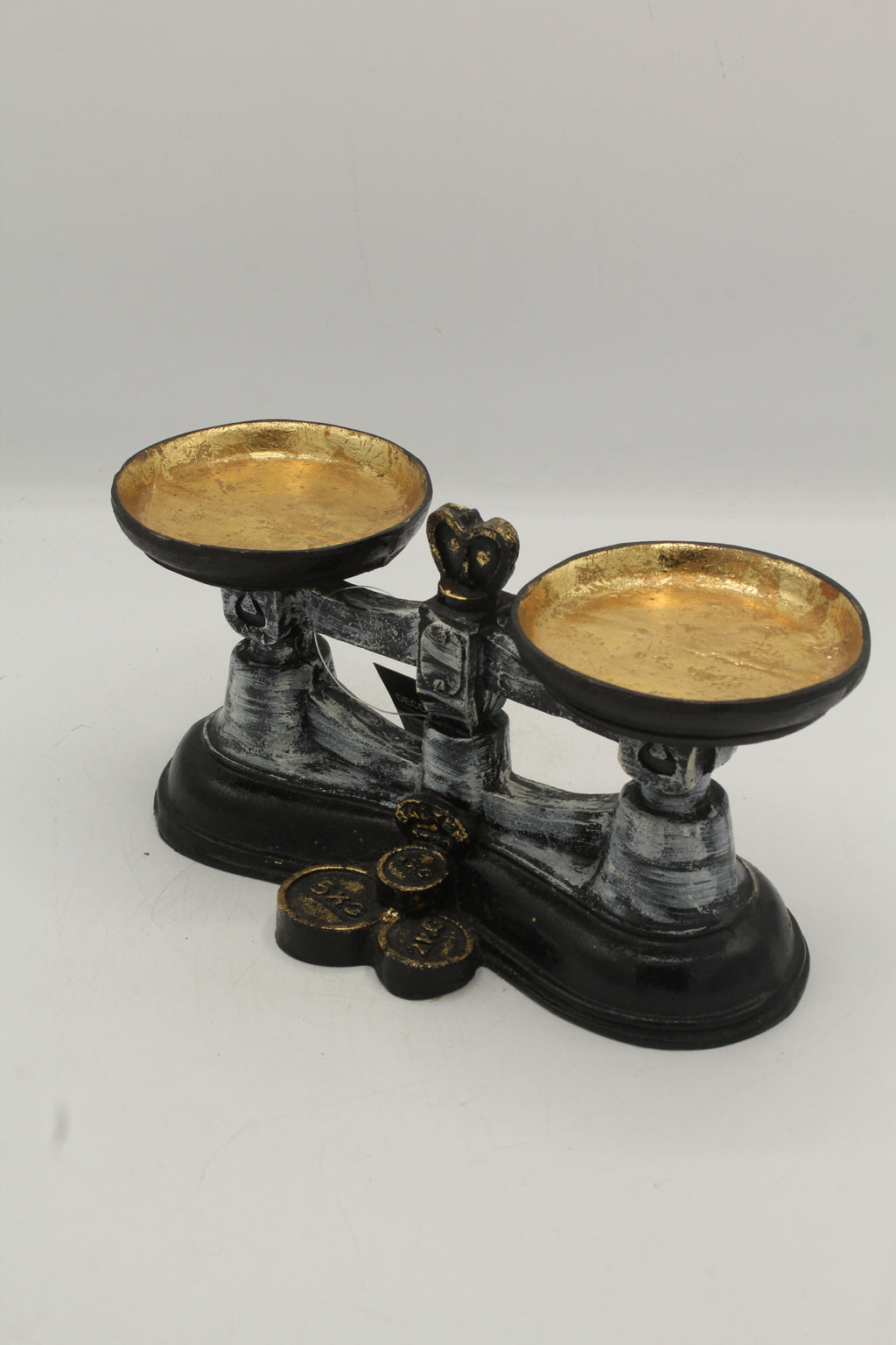 Turquoise Gilded Stacked Books Organizer