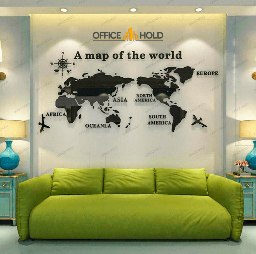 World Map 3D Design