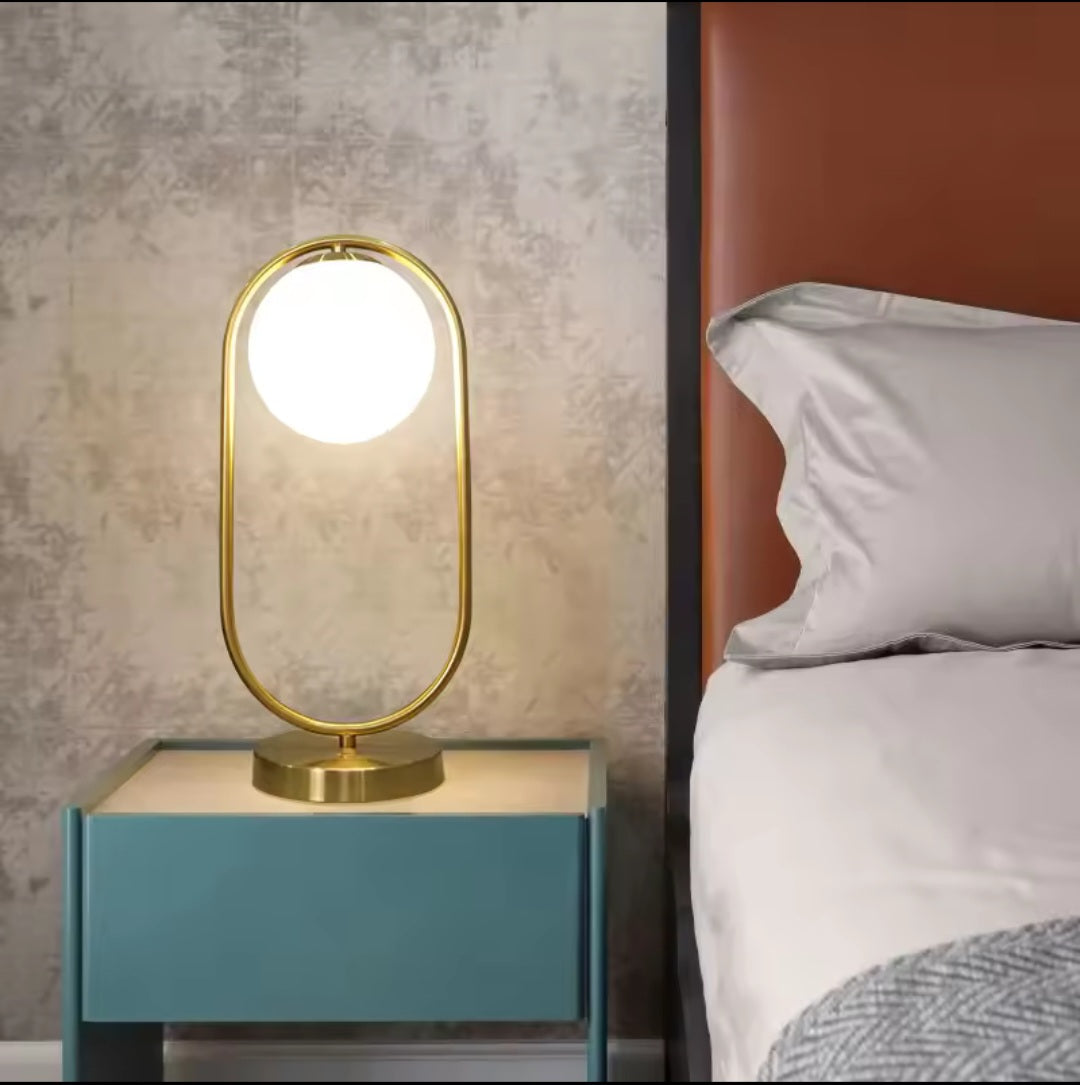 Single Glass ball metal lamp