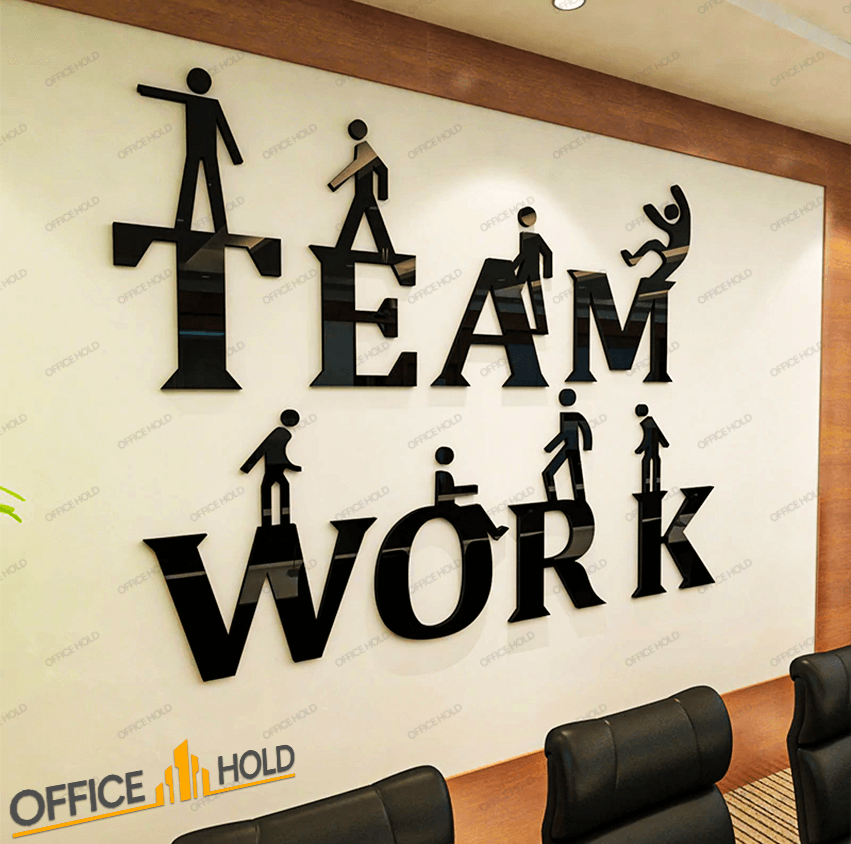 Teamwork 3D Creative Office Decor